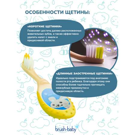 Зубная щетка классическая Brush-Baby от 0 лет