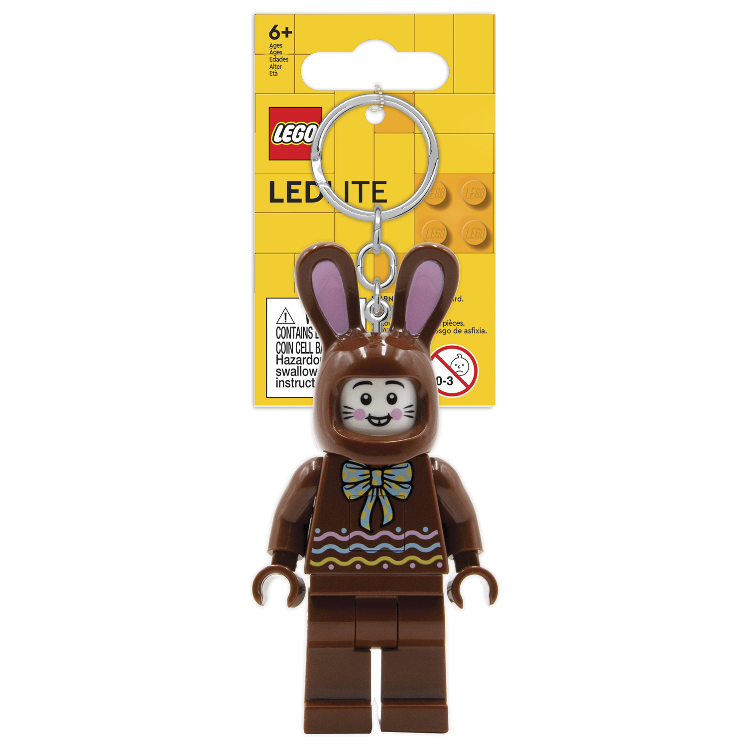 Брелок LEGO Iconic -Человек-Кролик 1 шт. - фото 6