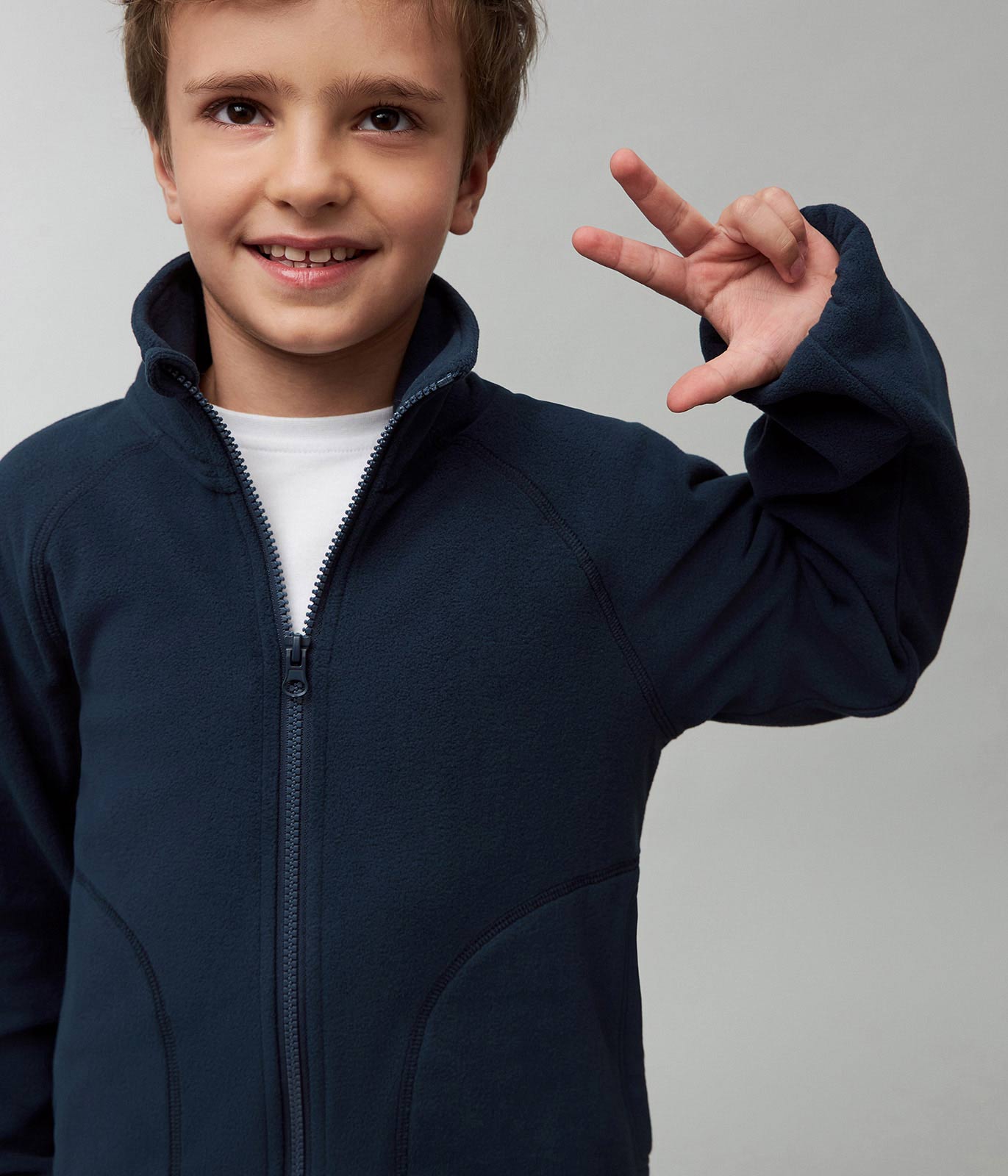 Толстовка Totti Kids AW23TKB015/Кардиган детский флисовый/Синий - фото 3