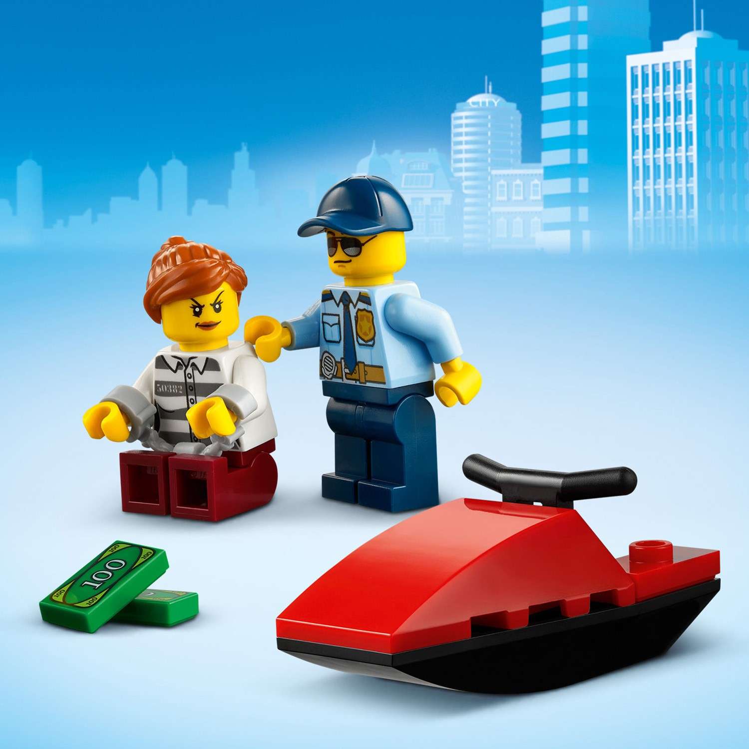 Конструктор LEGO City Полицейский вертолёт блочный - фото 5