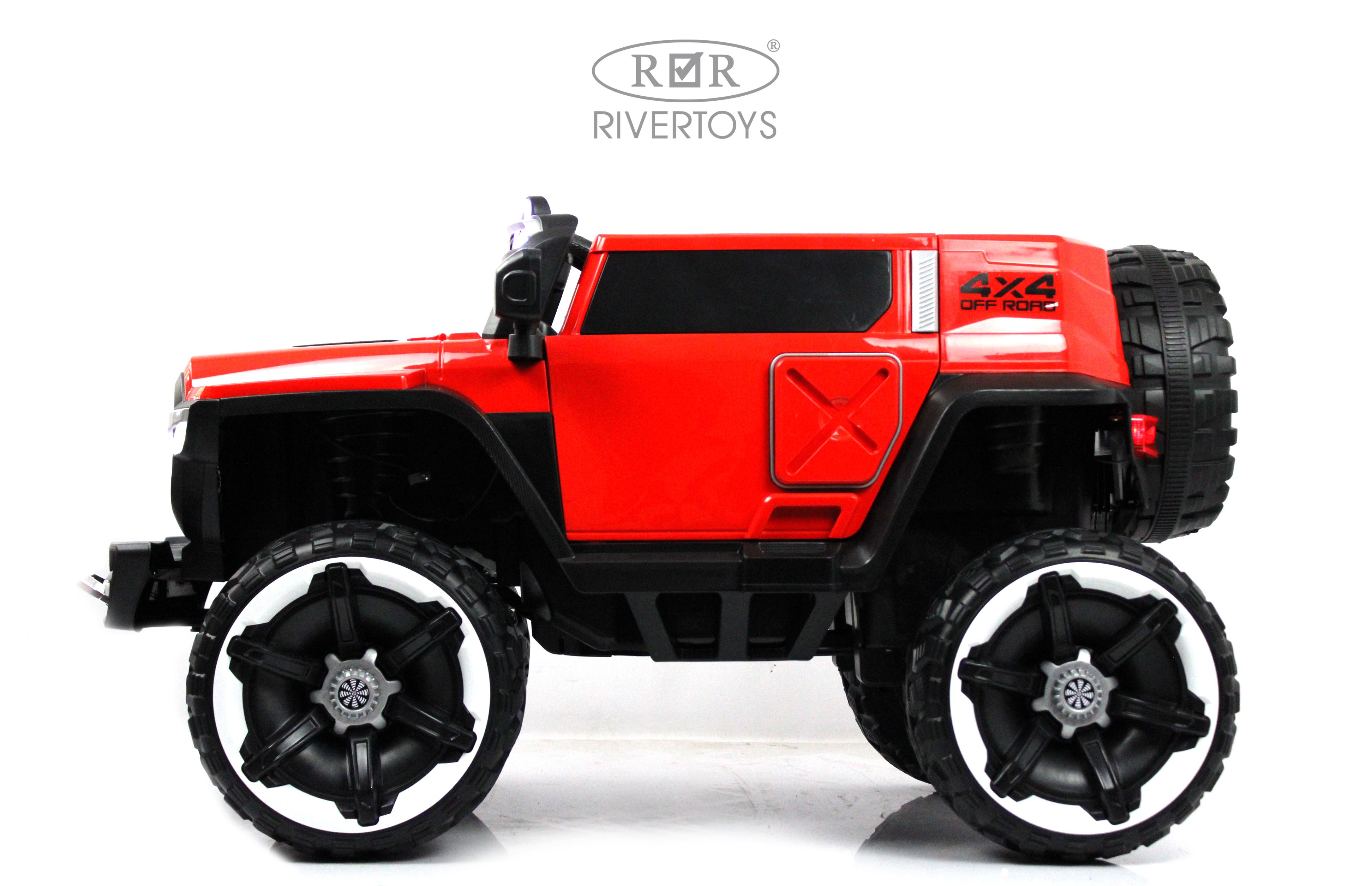 Электромобиль RIVERTOYS М222БХ-RED С пультом ДУ - фото 8