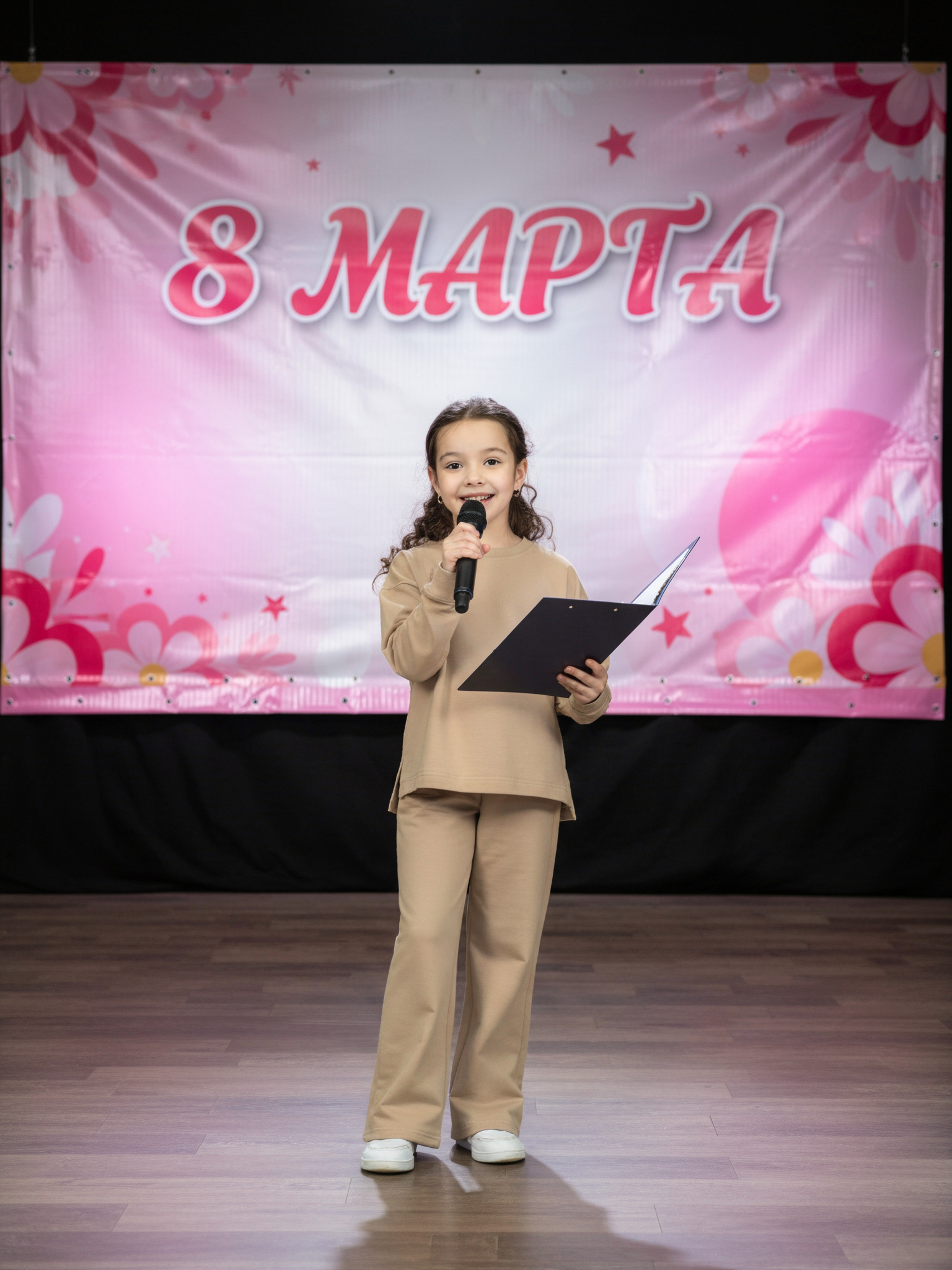 Свитшот и брюки Утенок 7065 капучино - фото 2