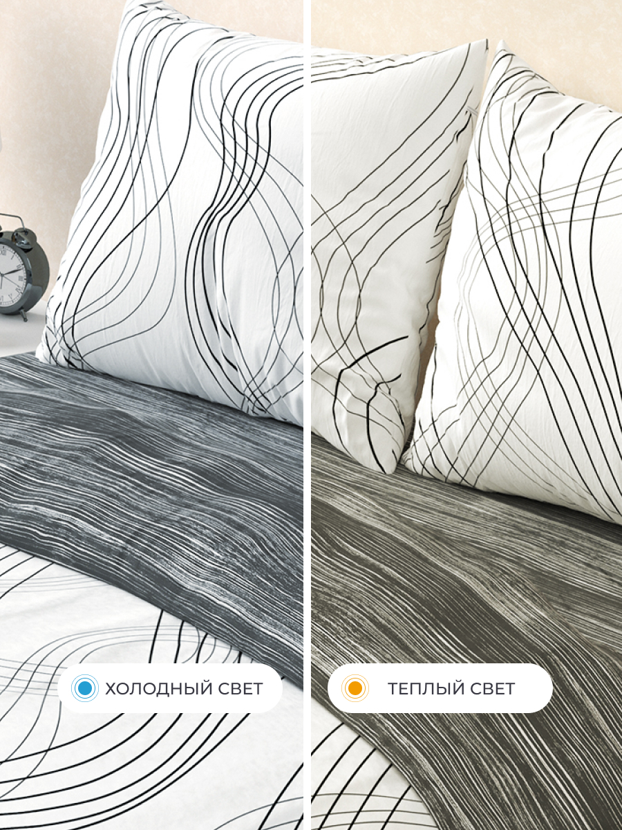 Комплект постельного белья BRAVO Графит семейный 5 предм. - фото 10