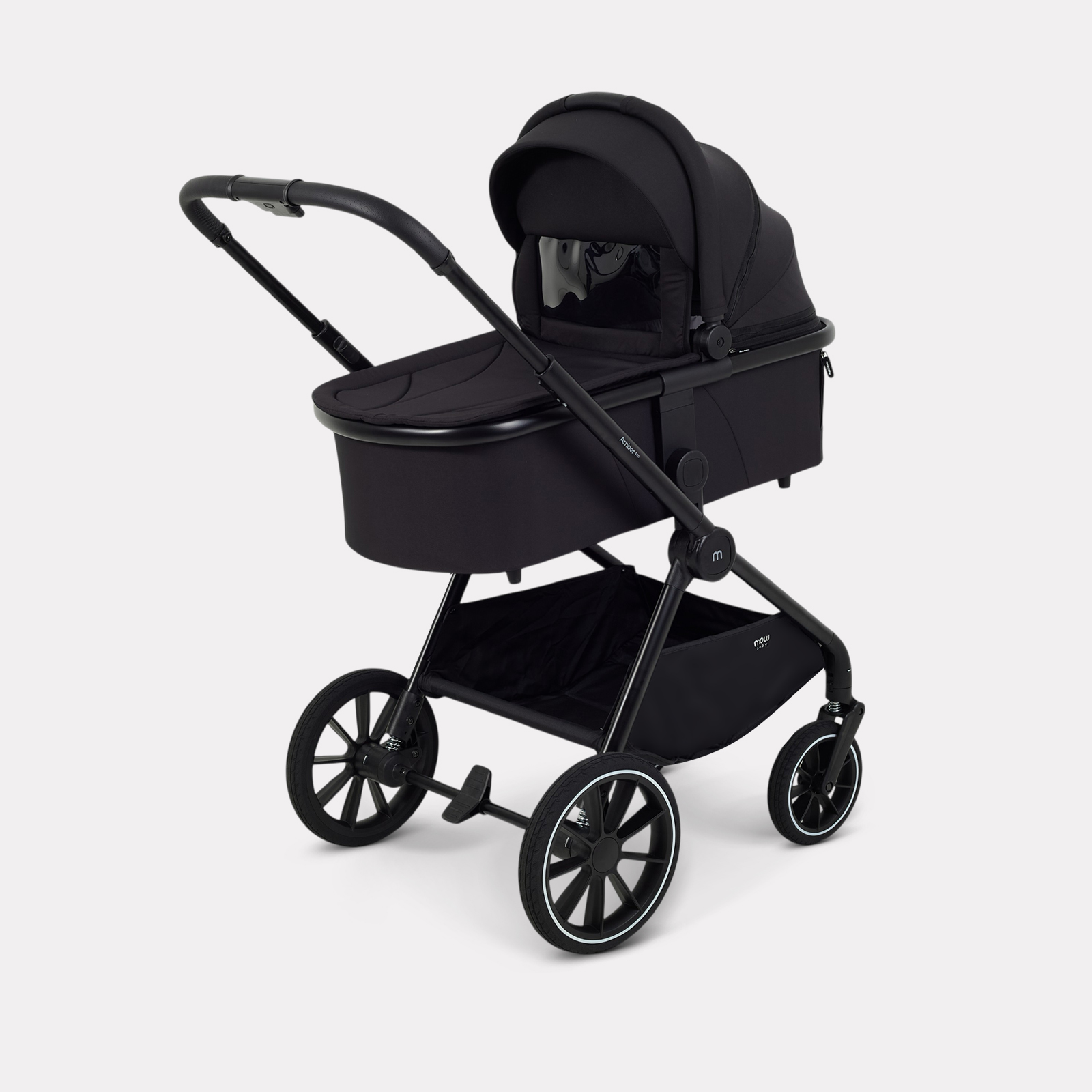Коляска 3в1 MOWbaby Amber pro серый - фото 4