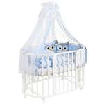Комплект в овальную кроватку Sweet Baby Uccellino 10предметов Blue Голубой