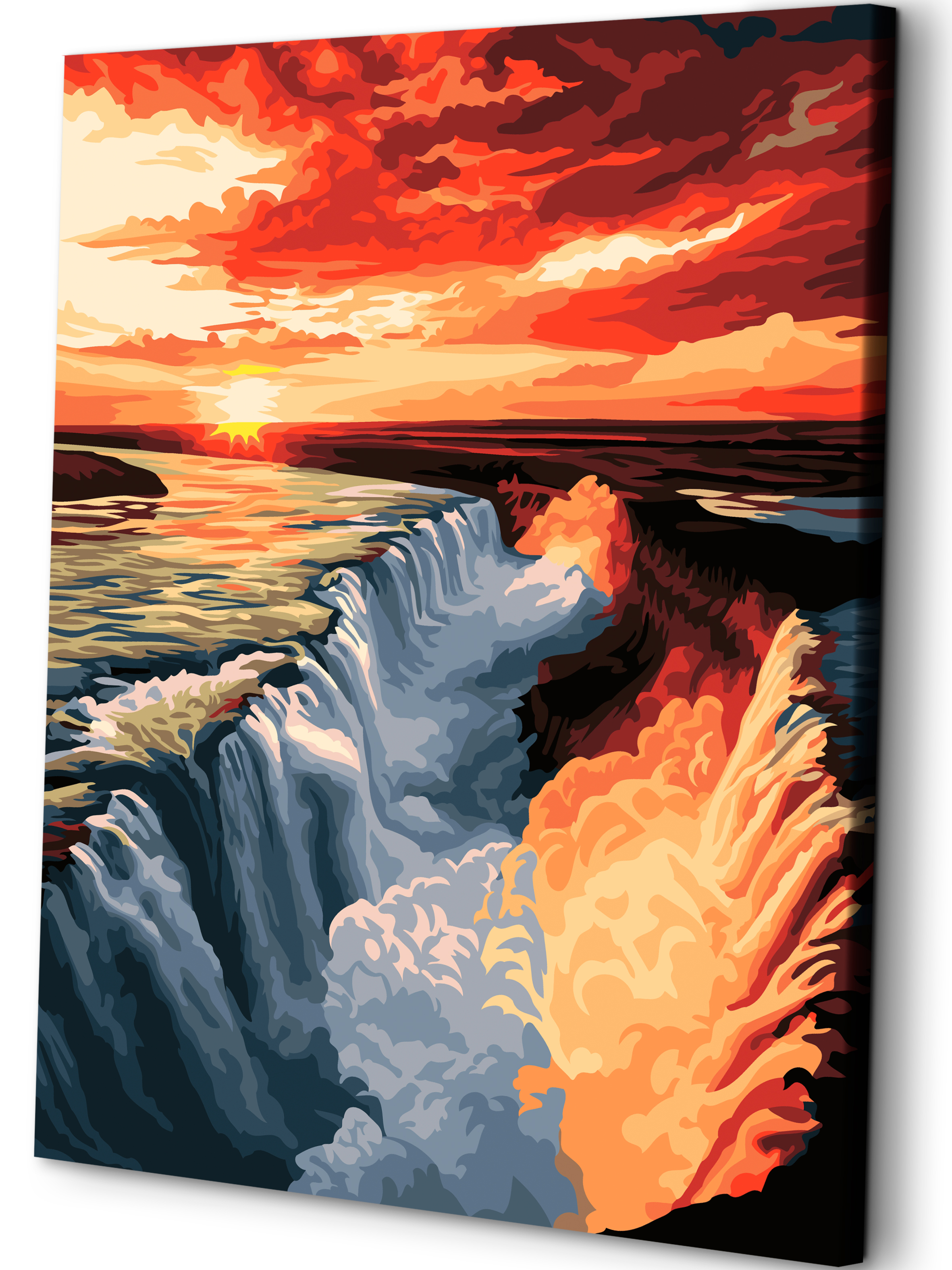 Картина по номерам Art sensation Водопад в ущелье в ассортименте - фото 1