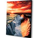 Картина по номерам Art sensation Водопад в ущелье в ассортименте