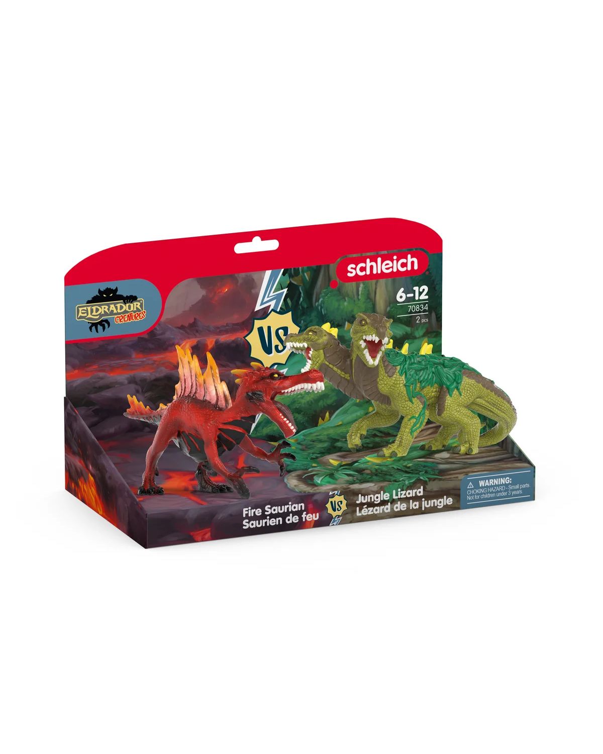 Игровой набор SCHLEICH Fire saurian vs.Jungle lizard - фото 5