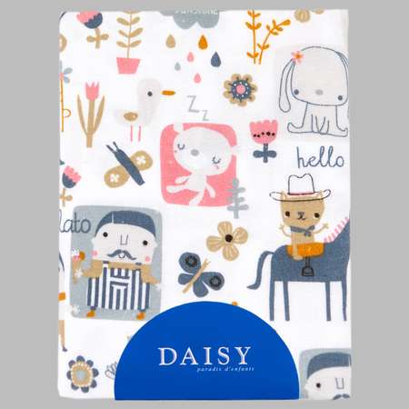Пеленка фланелевая Daisy 1шт 90х145см лошадки