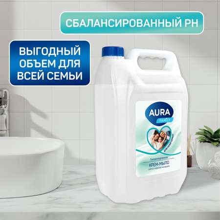 Мыло жидкое AURA с Морскими минералами 5.35 г 5000 мл