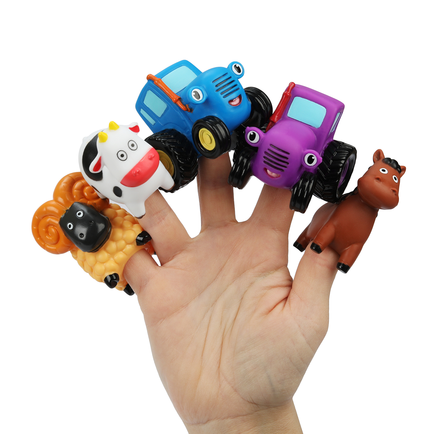 Игрушка Играем вместе Синий трактор - фото 4
