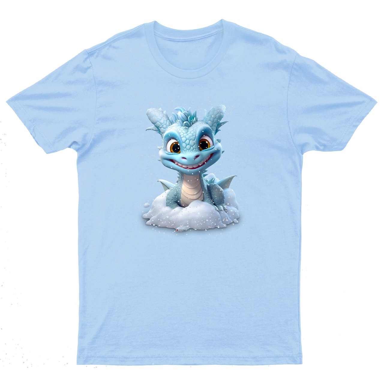 Футболка UZCOTTON Print-F-K-Pr/Dragon2-Голубой - фото 3
