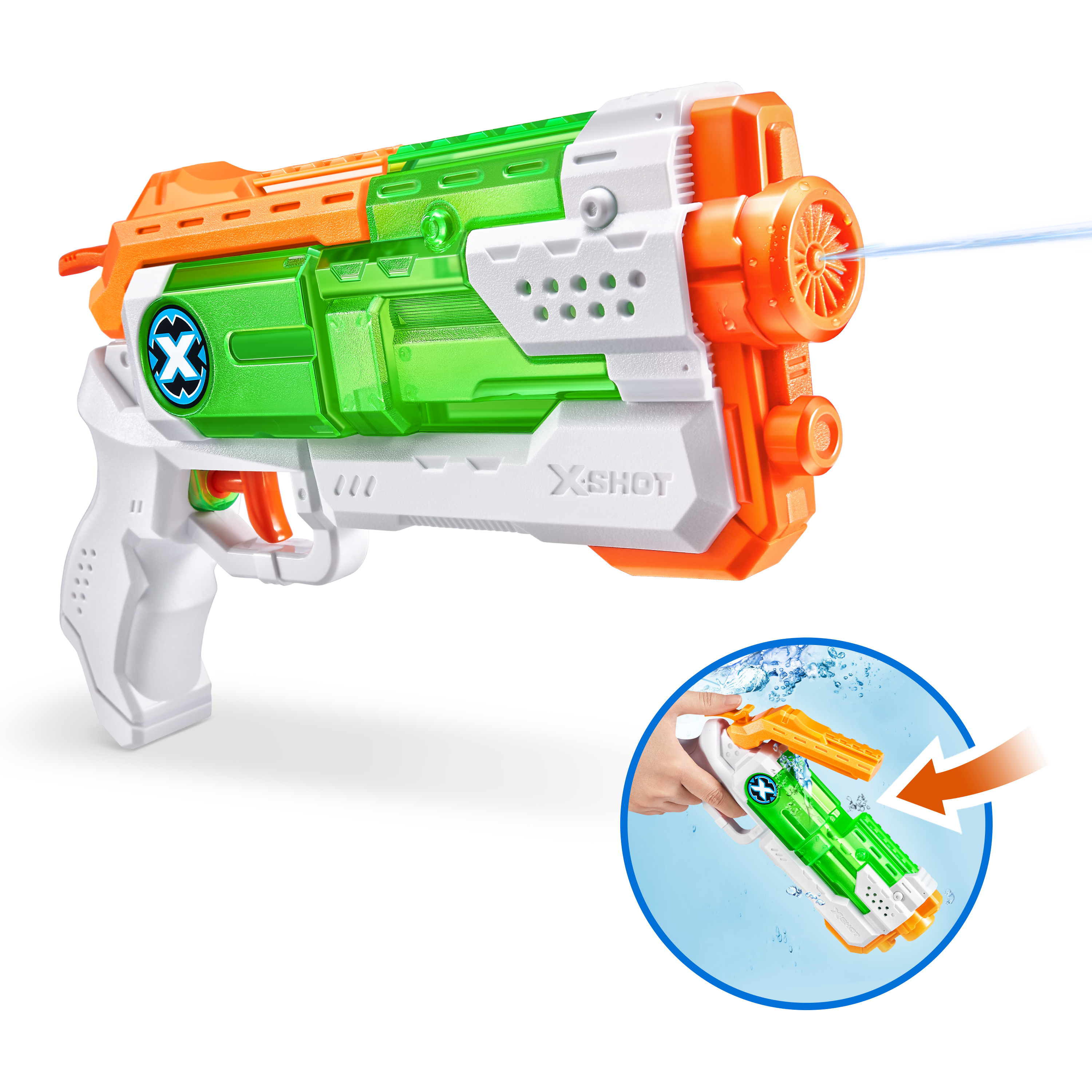 Бластер водный Zuru XSHOT  Fast Fill Water Фаст Филл Микро - фото 5