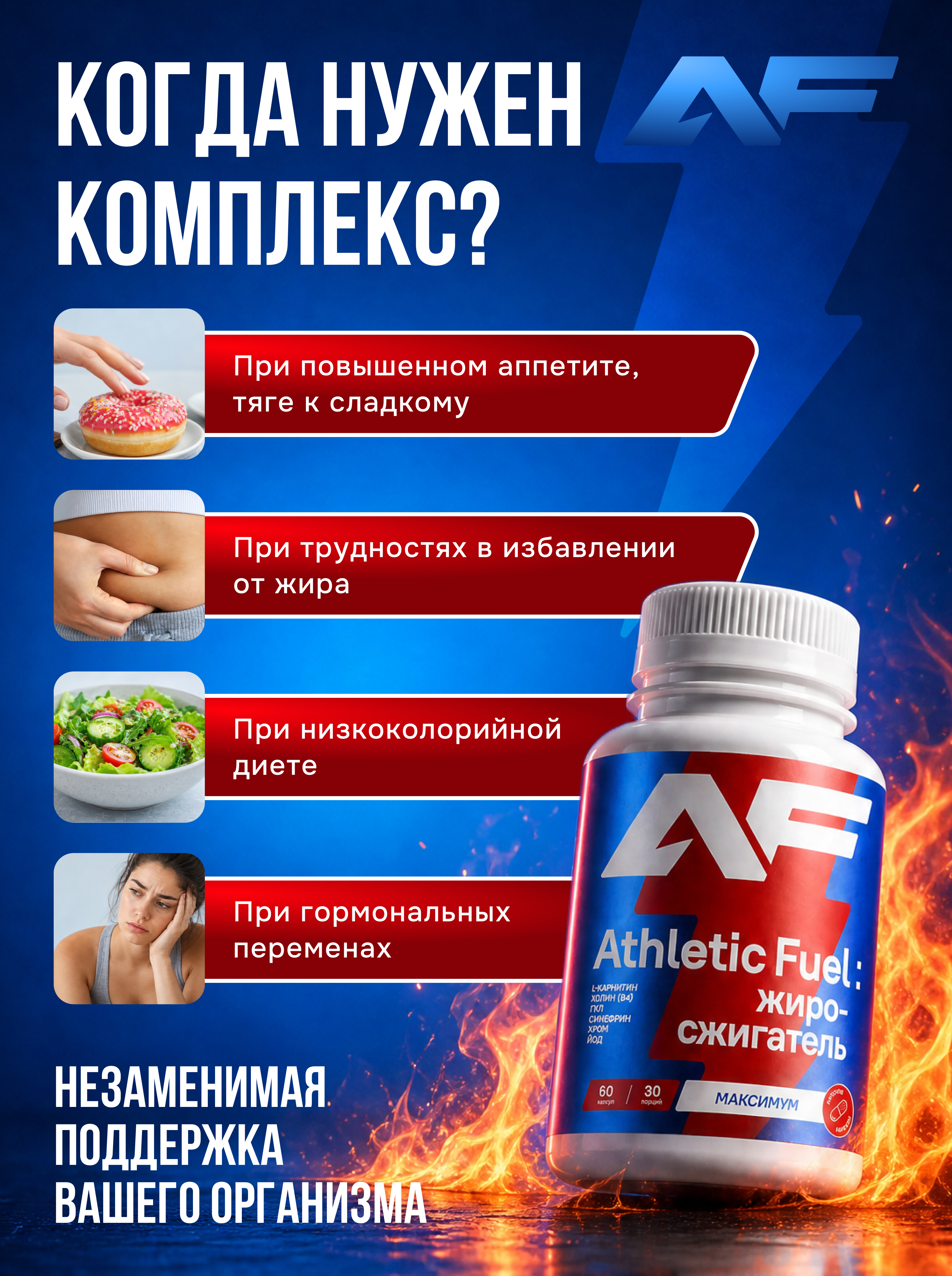 Жиросжигатель Athletic Fuel таблетки для похудения - фото 4