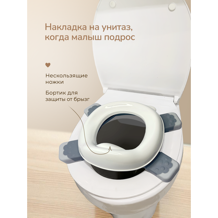 Горшок Хевель Дорожный стульчик белый
