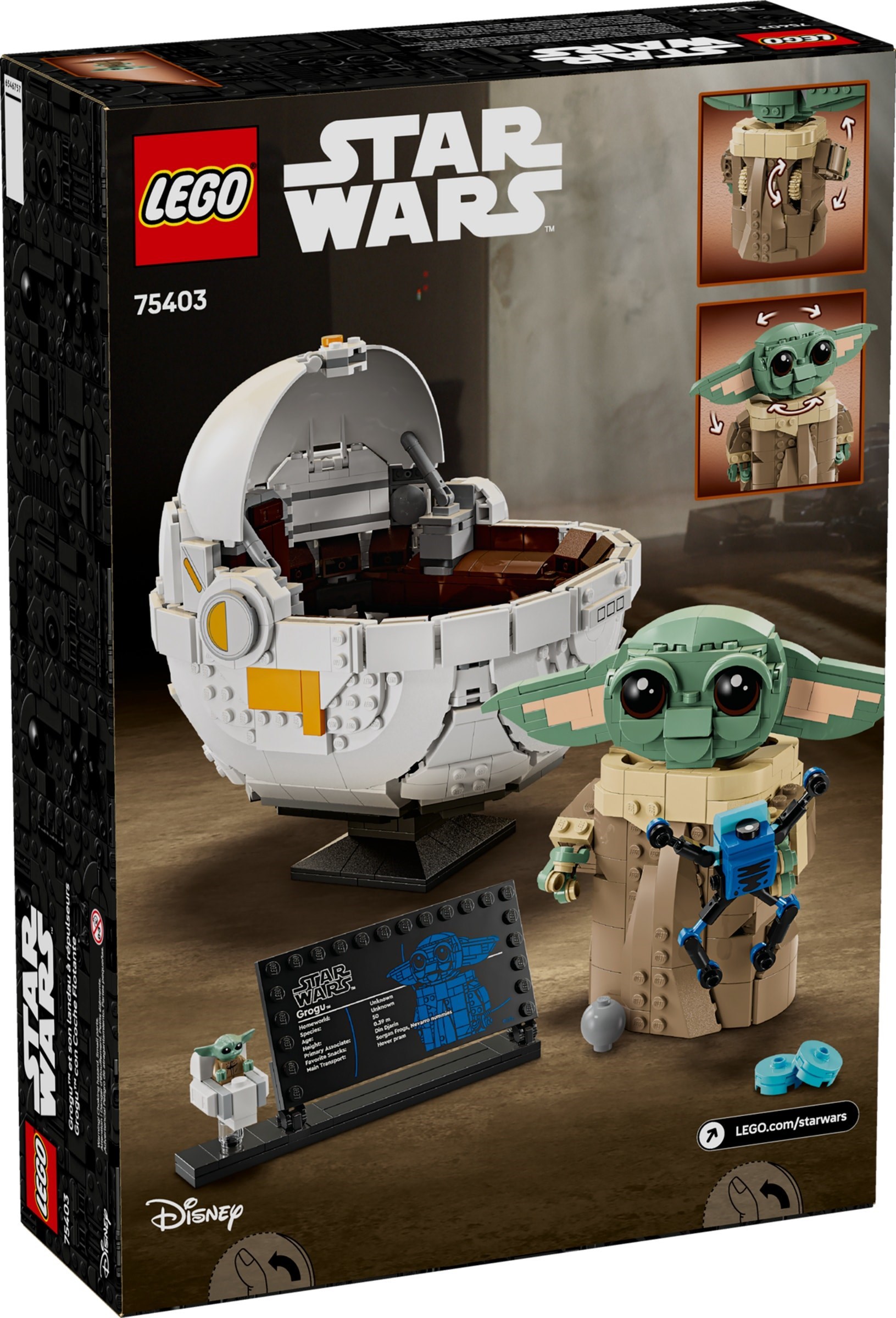 Изображение товара LEGO Star Wars Грогу в летающей коляске 75403 детский конструктор