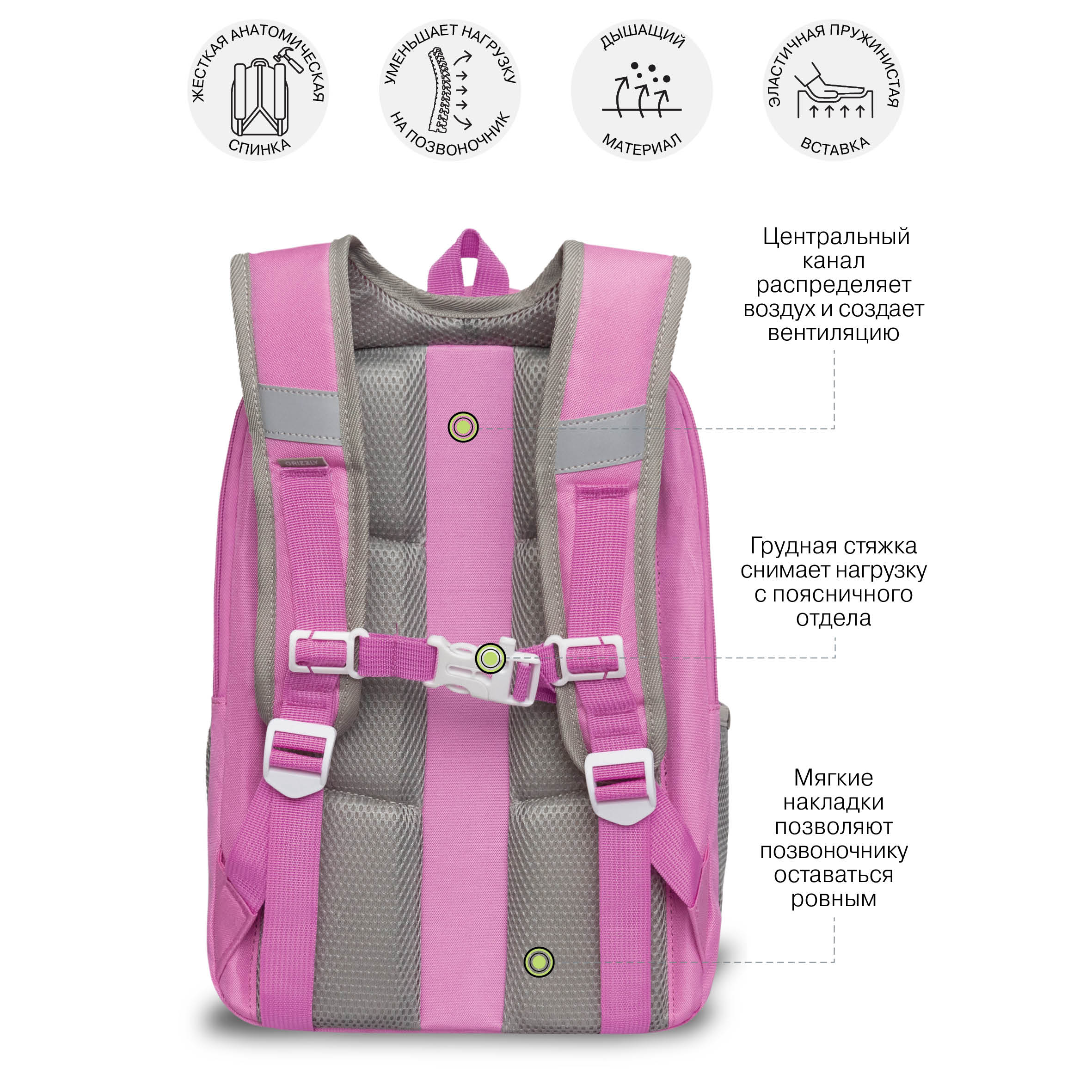 Ранец Grizzly для девочки - фото 10