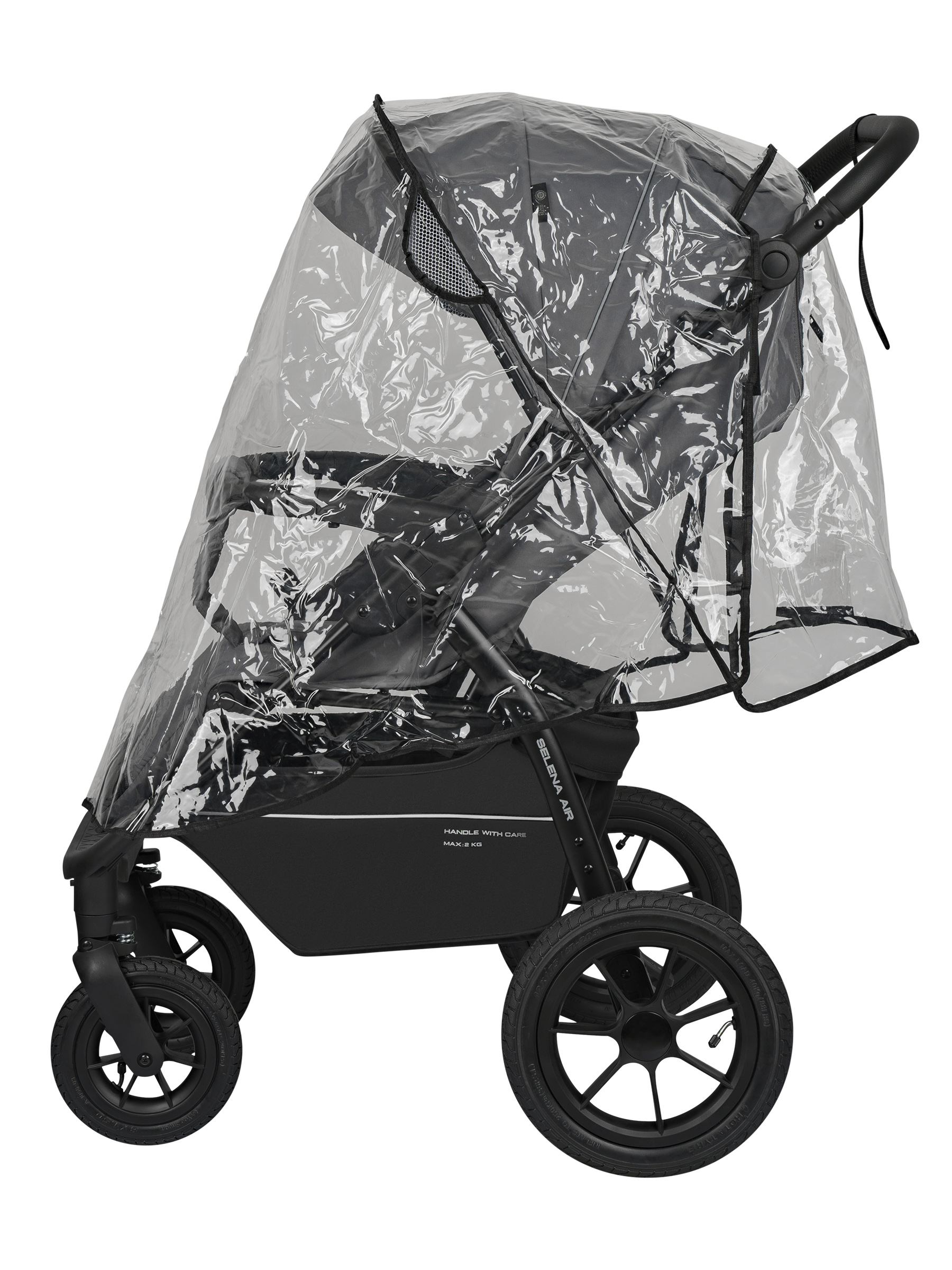 Коляска прогулочная JOVOLA Selena Air new темно-серый - фото 11