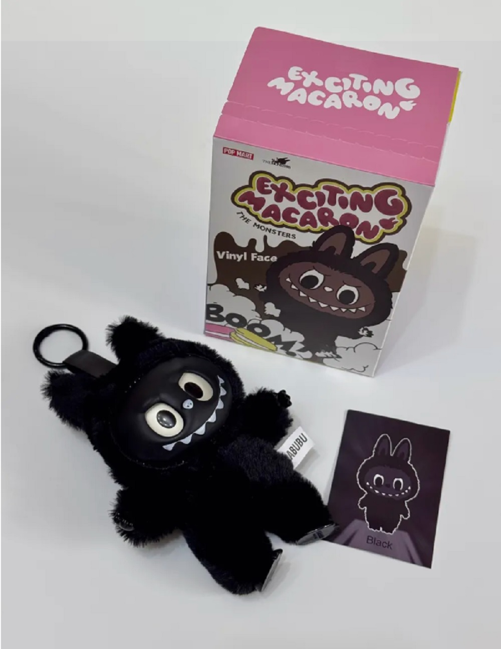 Мягкая игрушка ТОТОША Редкий черный брелок LABUBU 15 см - фото 6