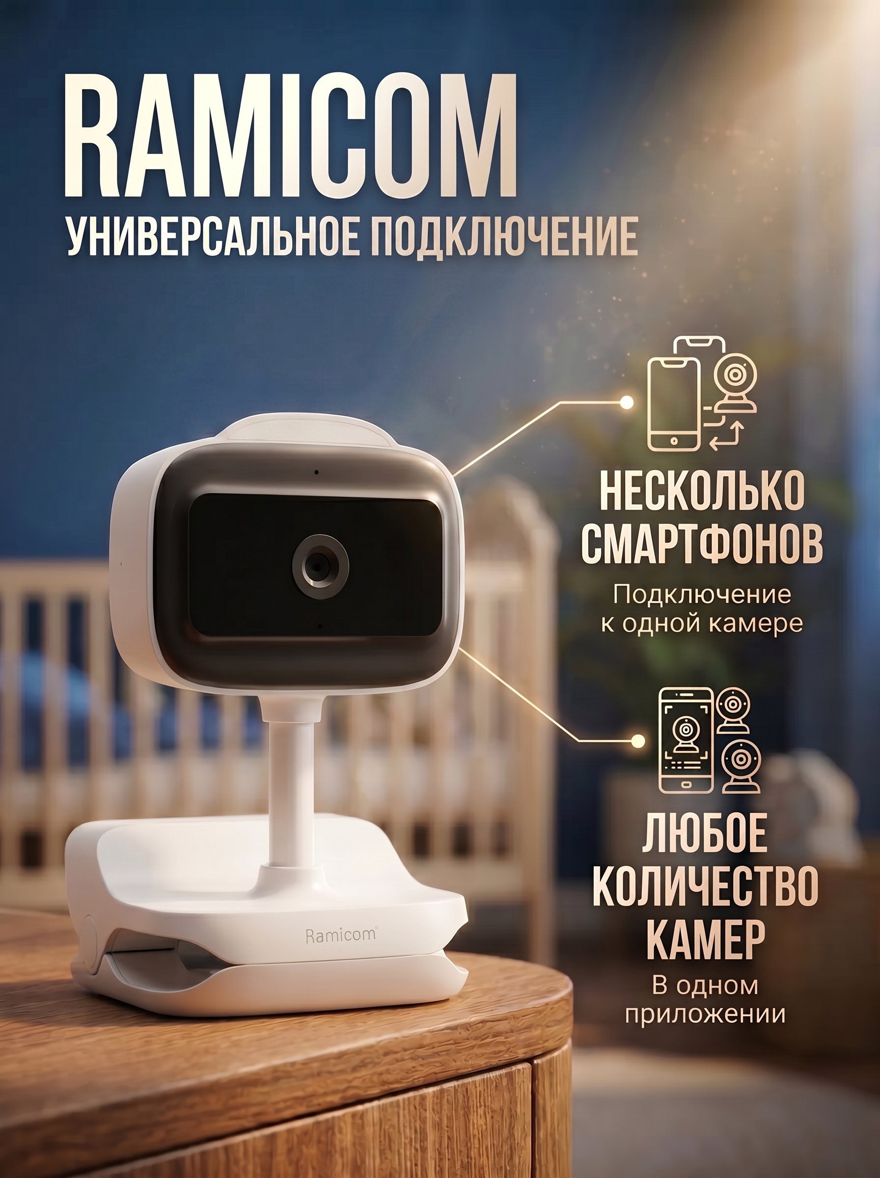 Видеоняня Ramicom через интернет с аккумулятором - фото 6