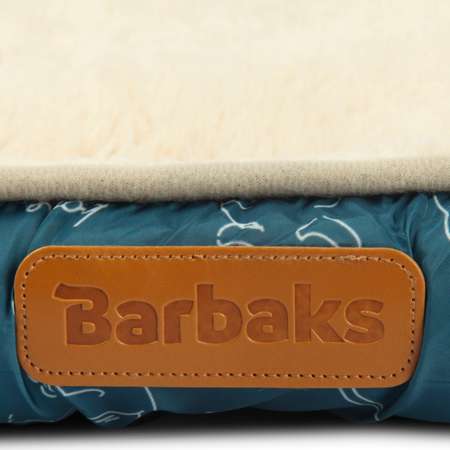 Лежанка Barbaks L 60*50*12см прямоугольная с бортиком и съемной подушкой Синяя