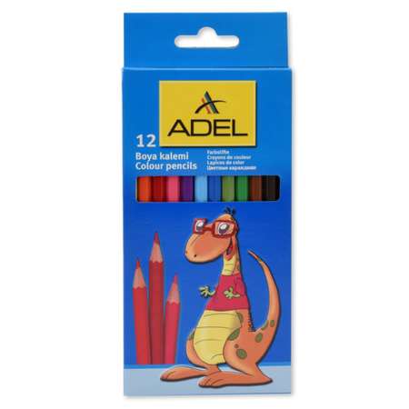 Карандаши цветные Adel 12 шт.
