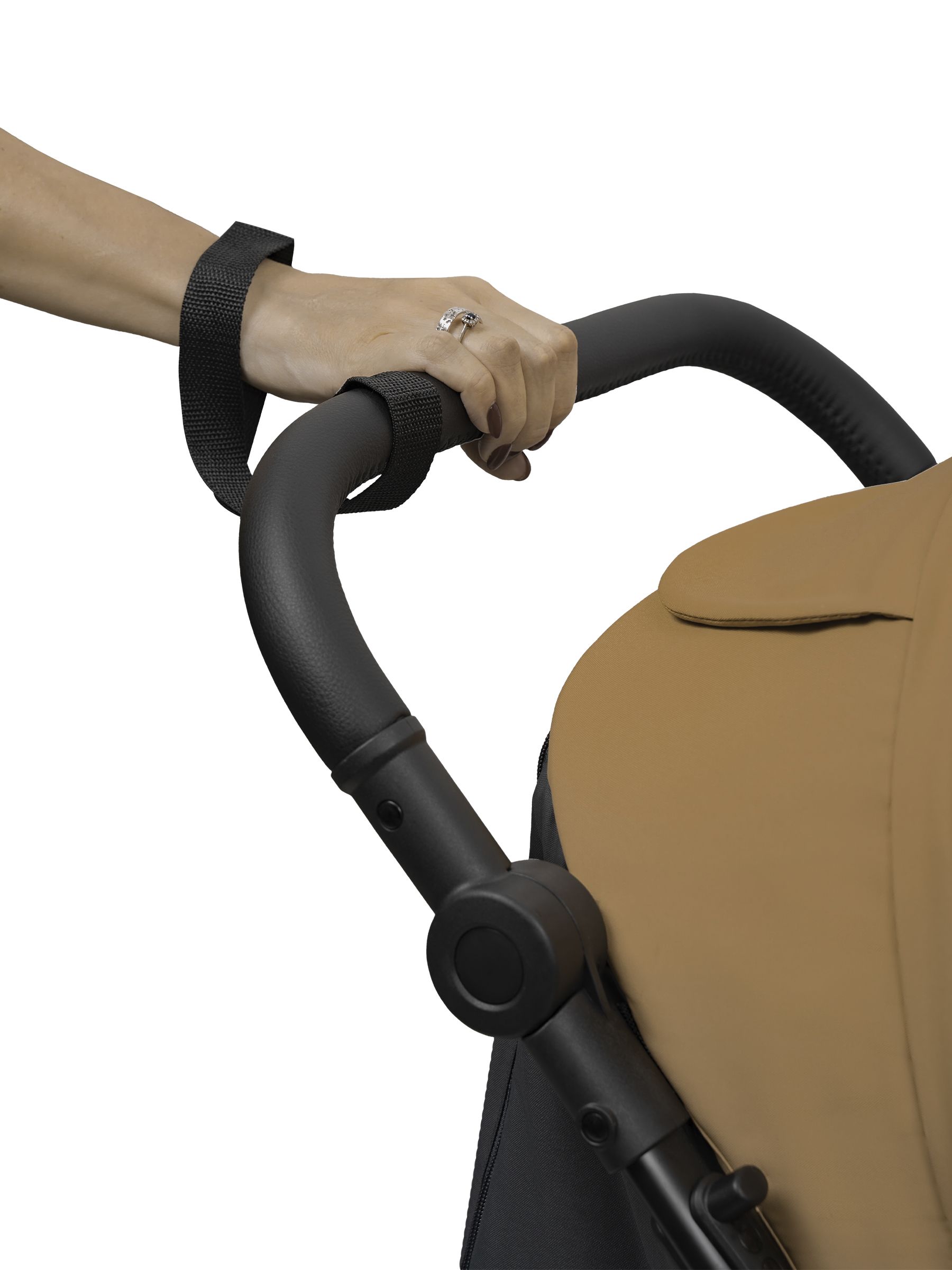 Коляска прогулочная JOVOLA Selena SL, бежевый-серый - фото 18