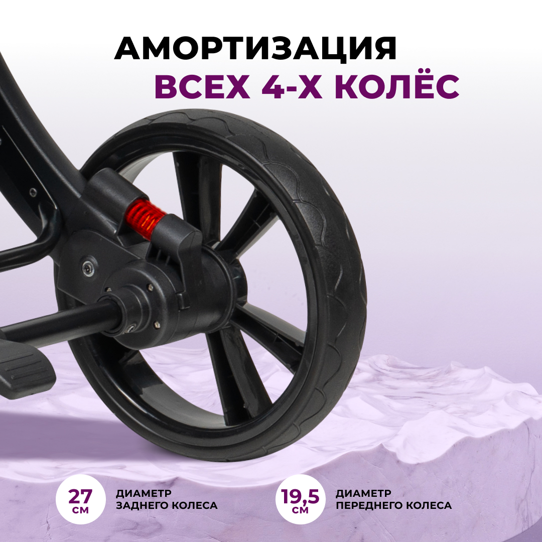 Коляска трансформер Aimile Original New Black - фото 10
