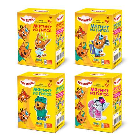 Набор для творчества Фантазер Заготовка Три Кота роспись красками в ассортименте