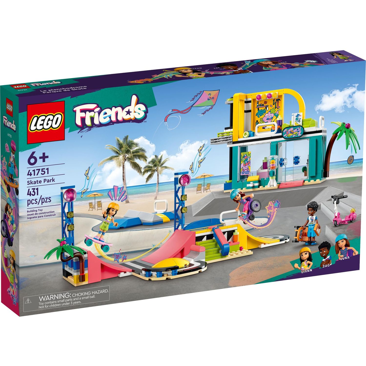 Конструктор LEGO Friends Скейт-парк 431 дет. - фото 2