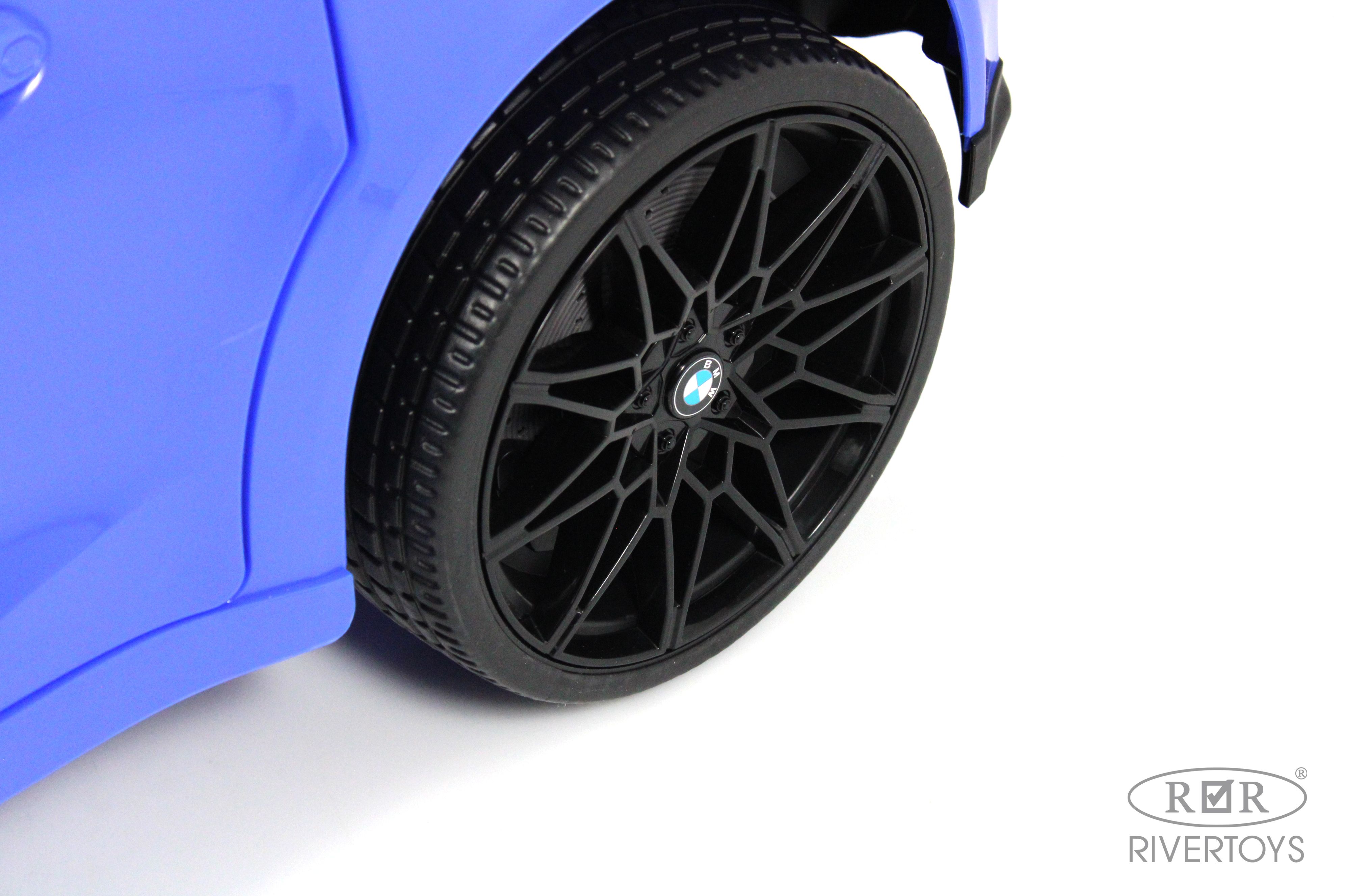 Электромобиль RIVERTOYS BMW A004AA-BMW-BLUE С пультом ДУ - фото 10