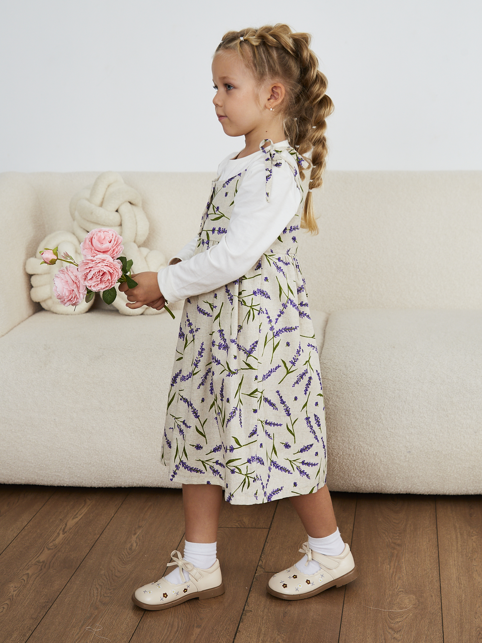 Сарафан MOUN сарафан_девочки_лаванда - фото 9