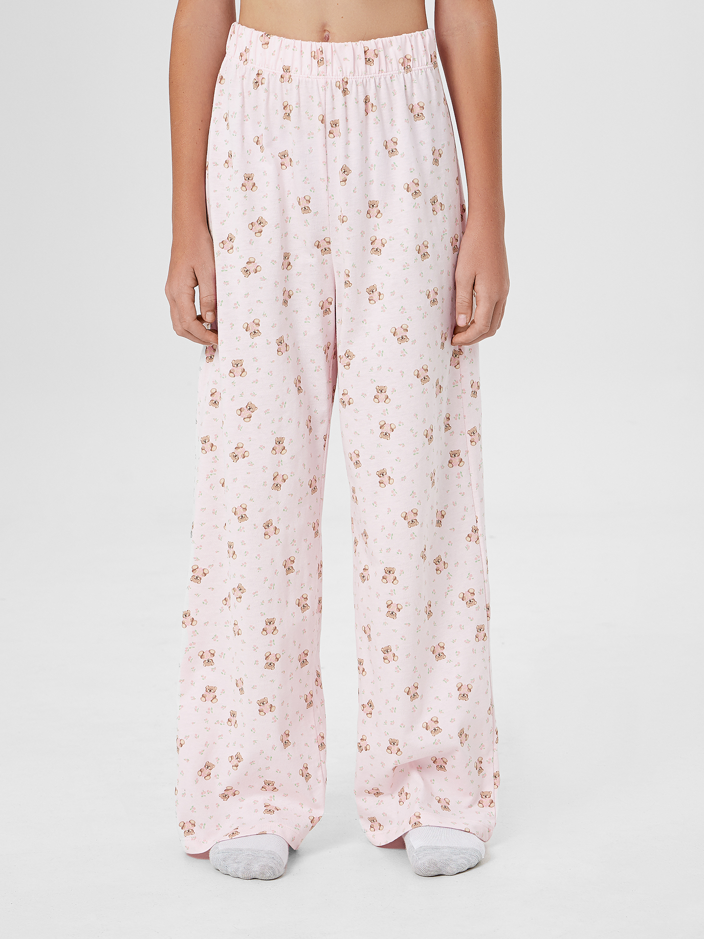 Брюки Mark Formelle (Марк Формэль) 587001/мишки с цветами на розовом - фото 1