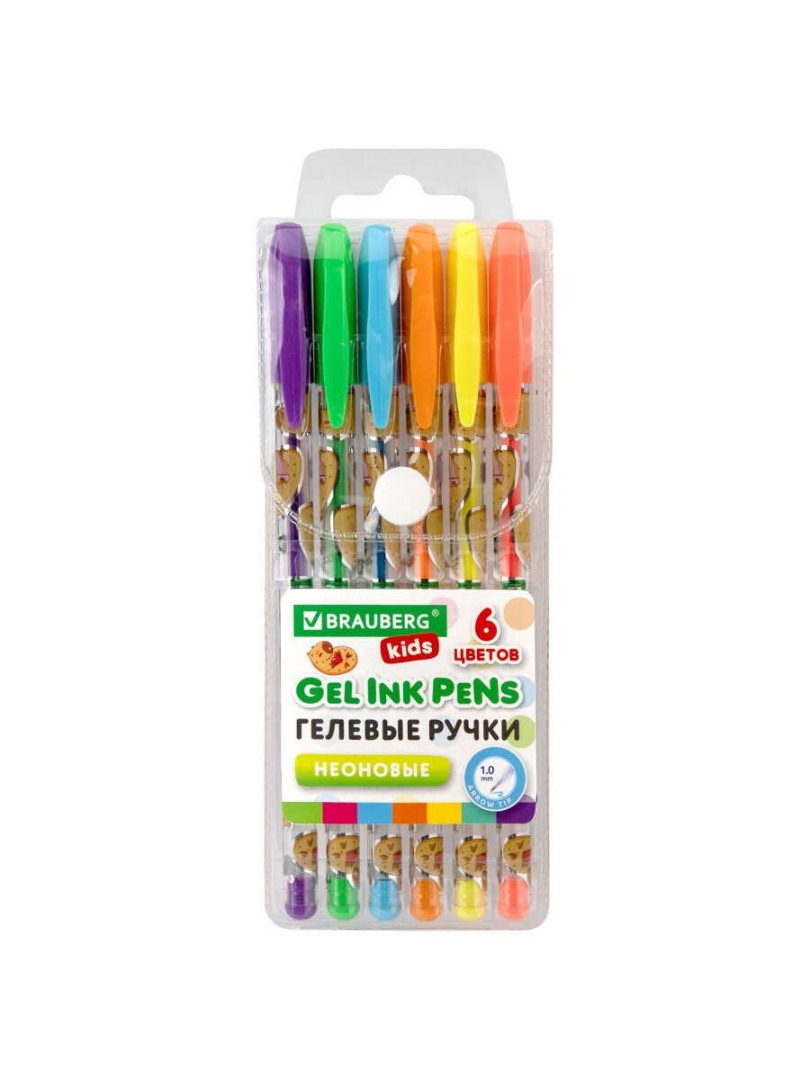 Ручка гелевая Brauberg 6 шт. - фото 2