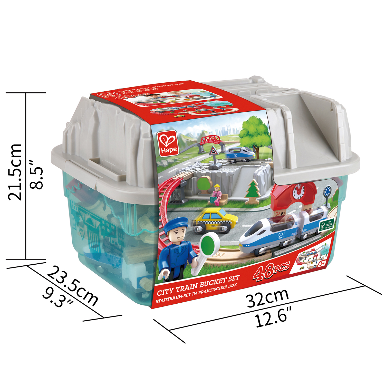 Набор железнодорожный Hape 84 см E3771_HP - фото 12