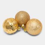 Набор ёлочных шаров ё 6см 3шт в ассортименте