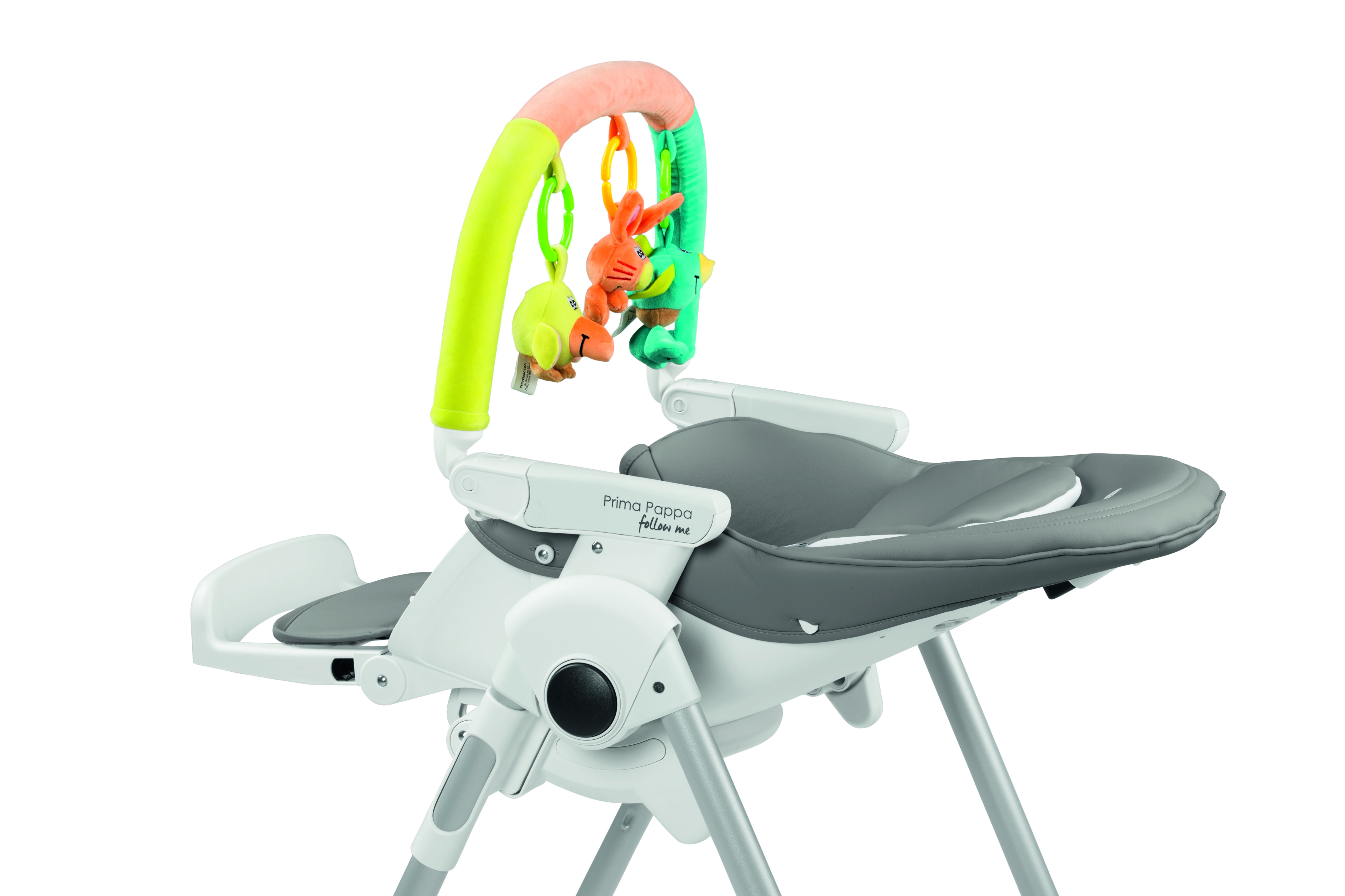 Стульчик для кормления Peg-Perego Prima Pappa Follow Me Plus серый - фото 7