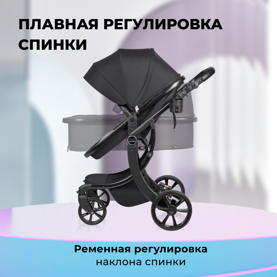 Коляска трансформер Aimile Original New Black черный - фото 5
