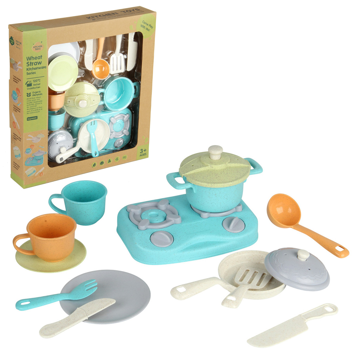 Игрушка Veld Co посуда, плита 14 предм. - фото 6