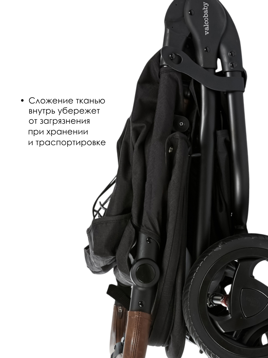 Коляска прогулочная для двойни Valco baby Snap Duo Trend / Night черный - фото 7