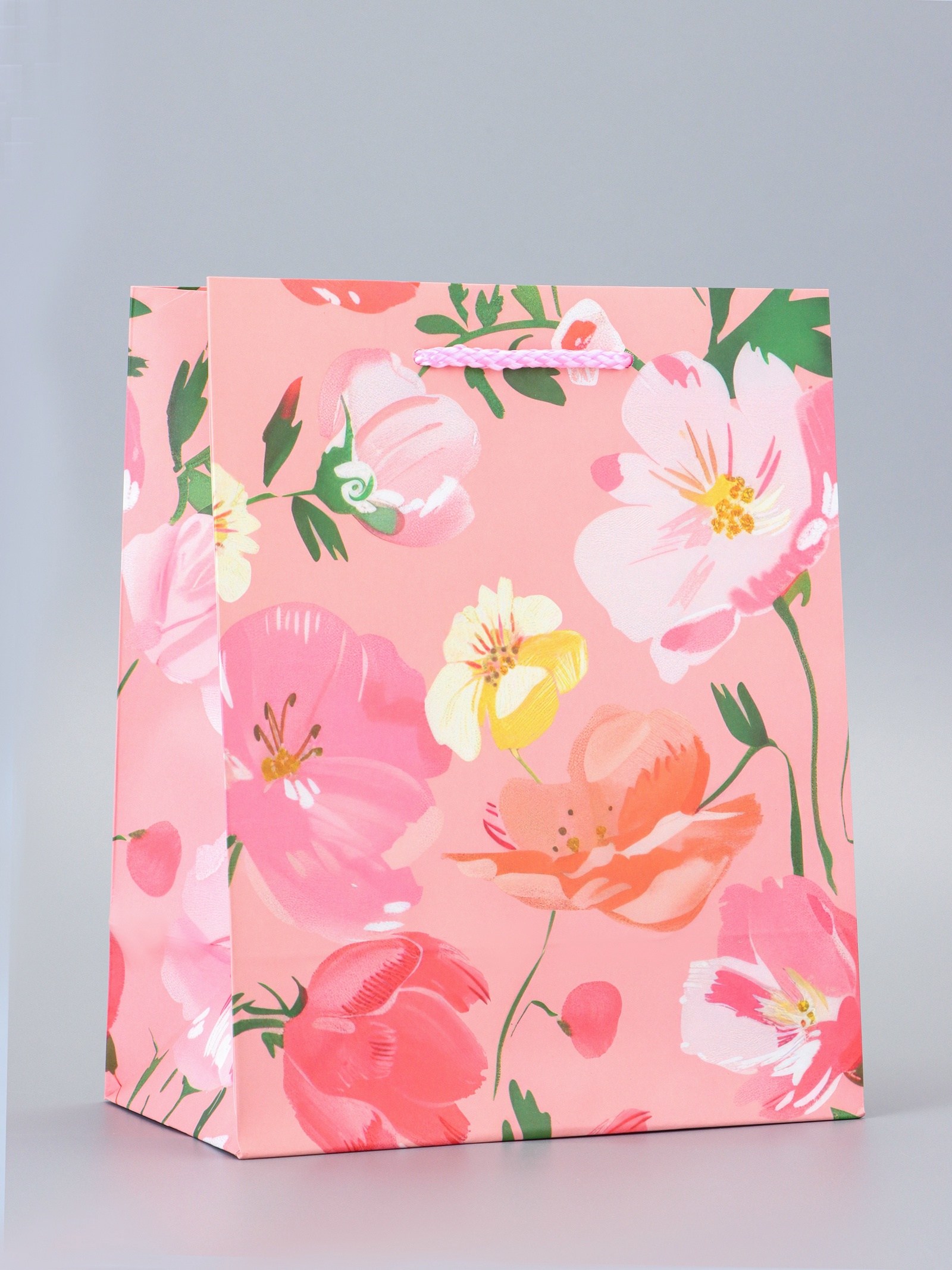 Пакет подарочный Арт и Дизайн Цветочное счастье 18 х 223 х 10 см - фото 1