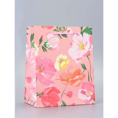 Пакет подарочный Арт и Дизайн Цветочное счастье 18 х 223 х 10 см