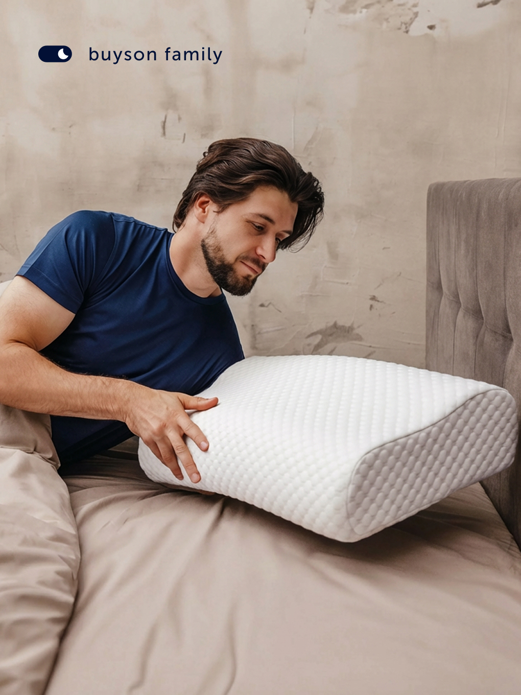 Подушка ортопедическая buyson БайМэн 37 x 60 см - фото 3