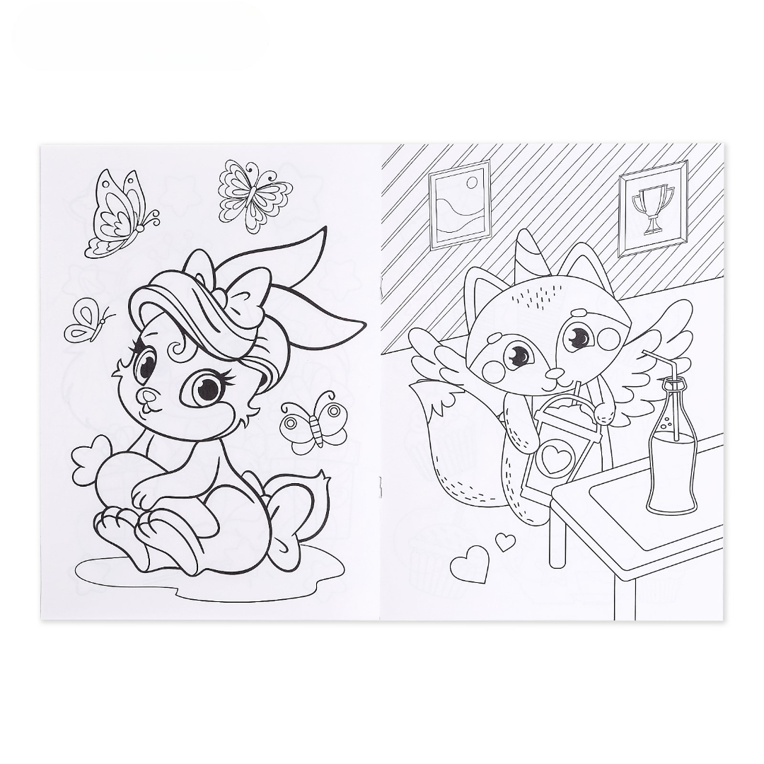 Раскраска Буква-ленд А4 набор Для девочек 4 шт по 16 стр - фото 3