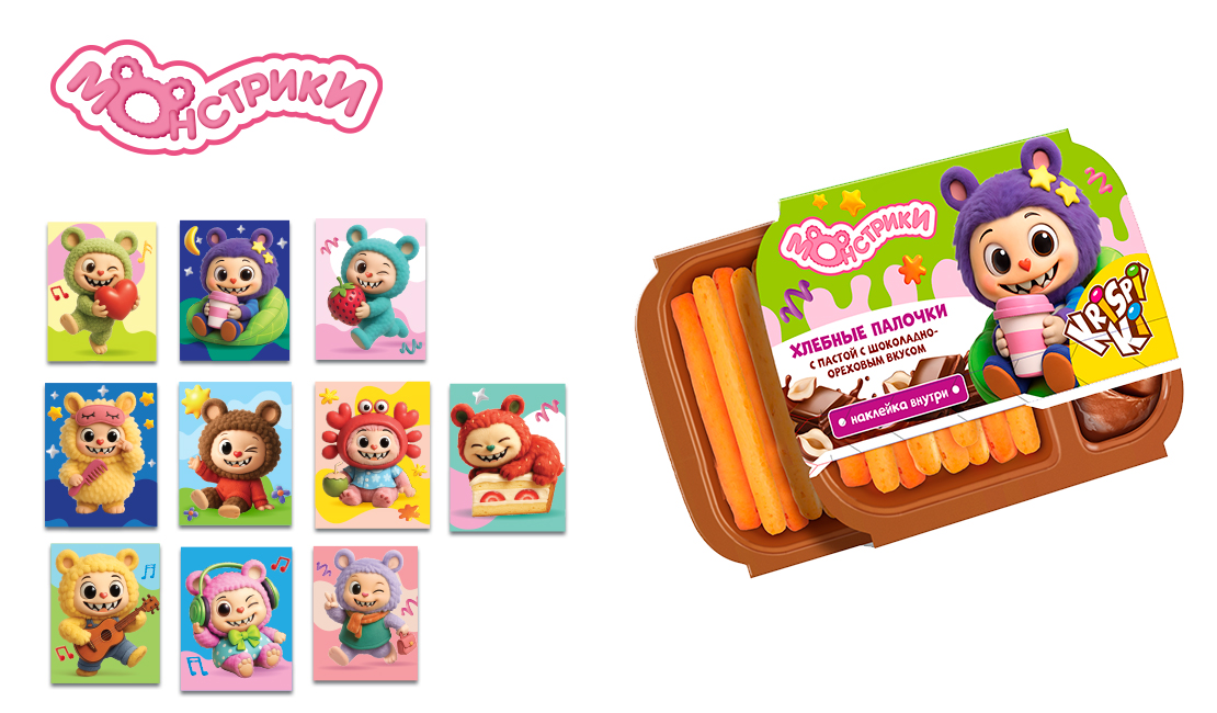 Хлебные палочки Конфитрейд с шоколадно-ореховой пастой с сюрпризом 35г в ассортименте - фото 4