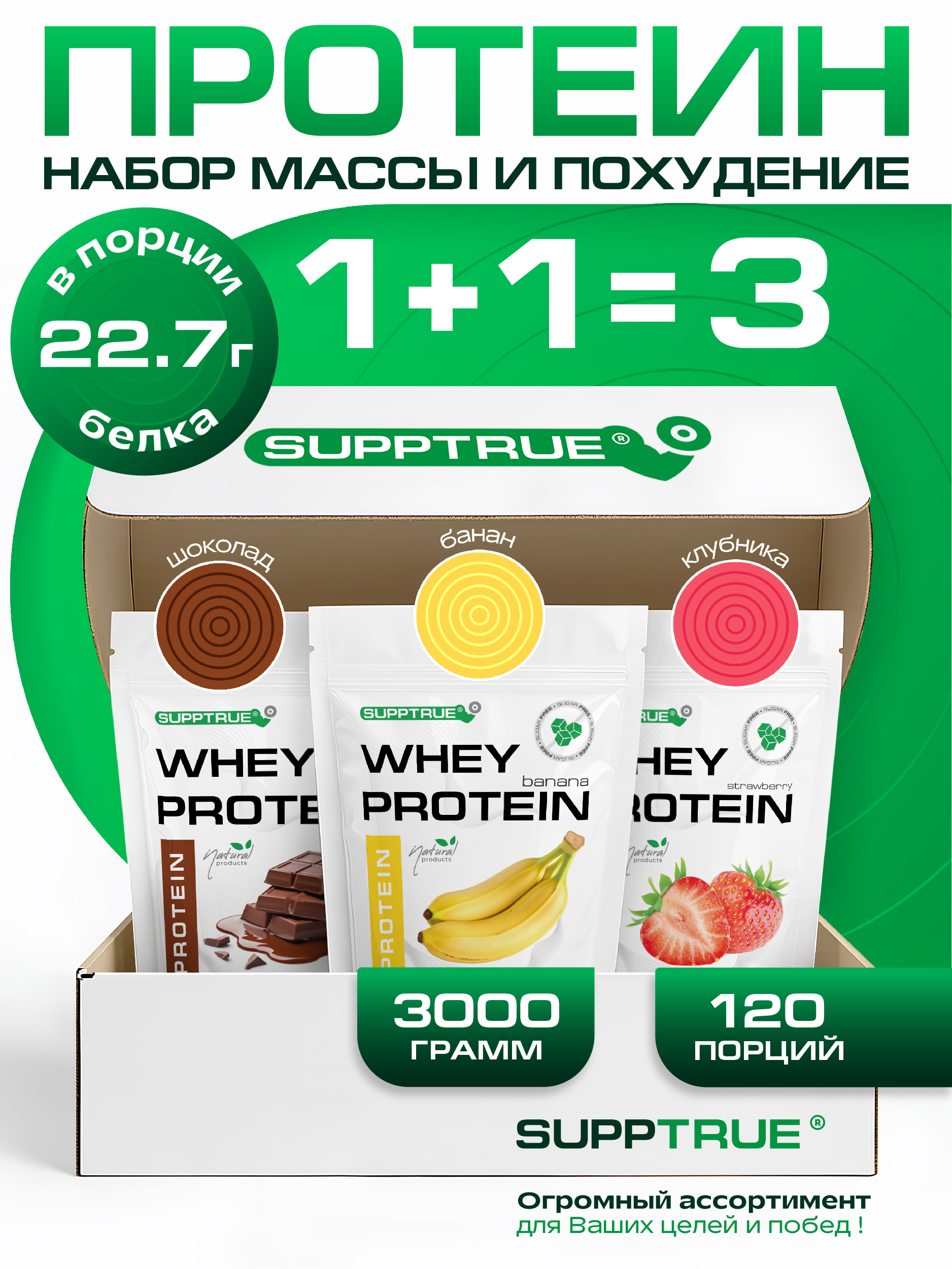 Спортивное питание SUPPTRUE Whey protein - фото 1
