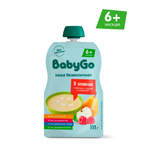 Каша безмолочная BabyGo 5 злаков с фруктами 111г с 6 месяцев