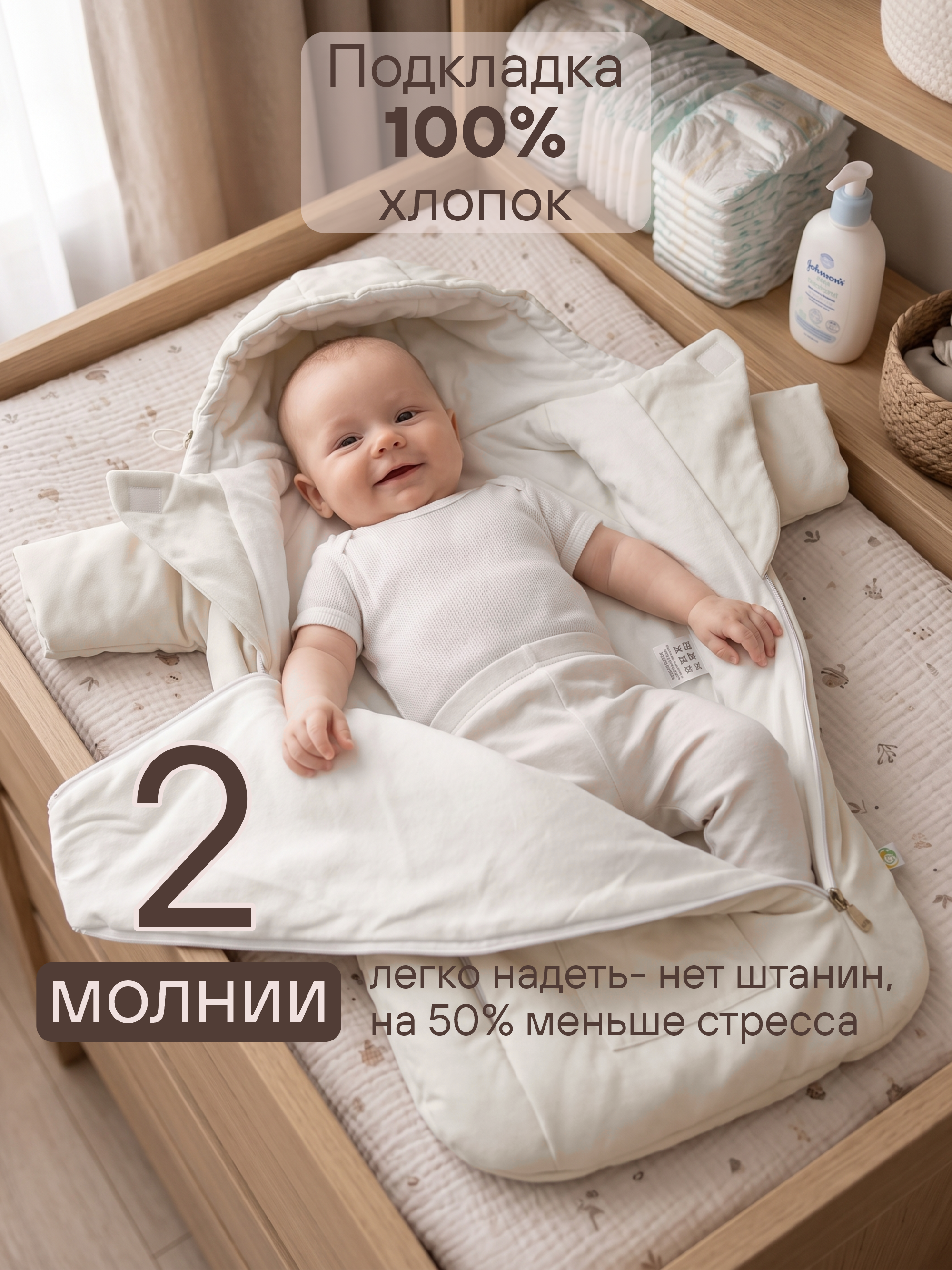 Конверт-комбинезон СОННЫЙ ГНОМИК 926/10 - фото 5