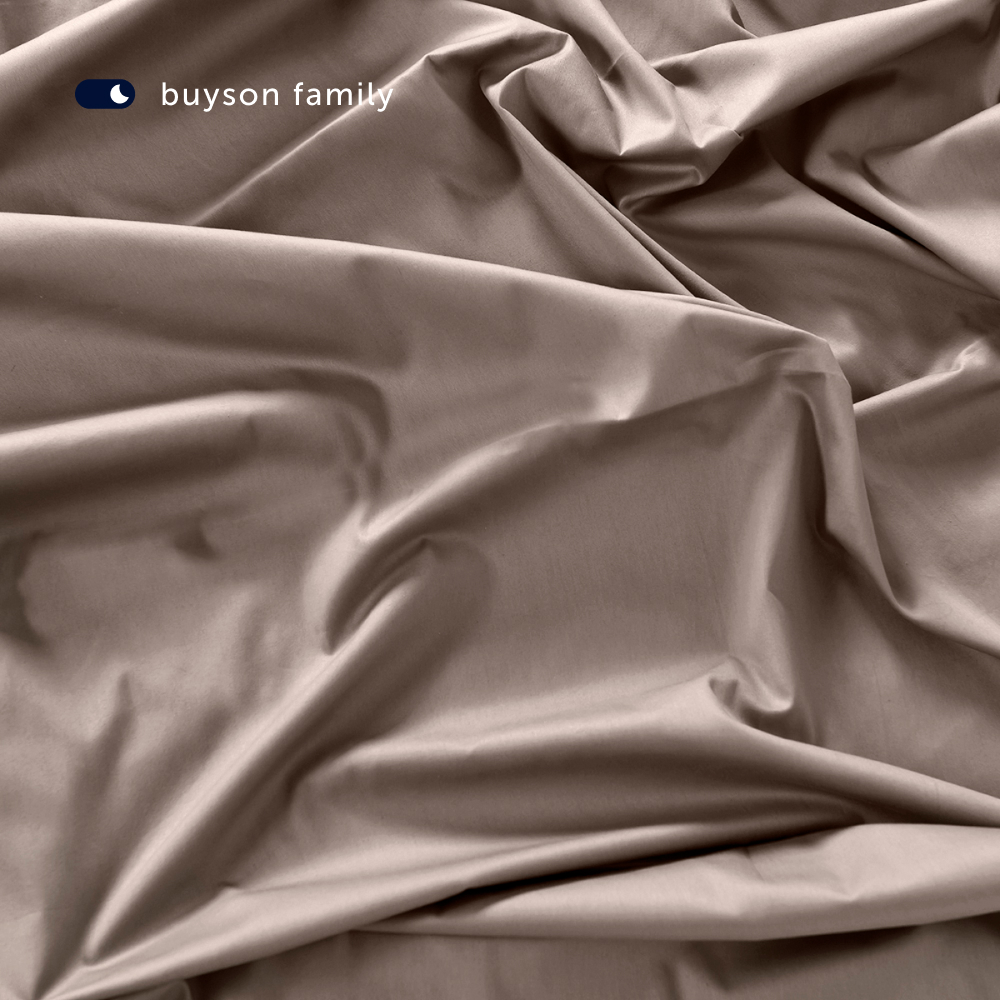 Пододеяльник buyson BuyColor 2 спальный 172х205 см, хлопок (сатин), Шоколад/Горчица - фото 6