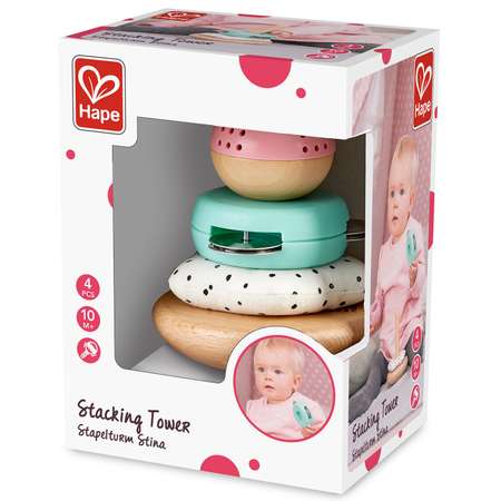Игрушка Hape пирамидка Пастель
